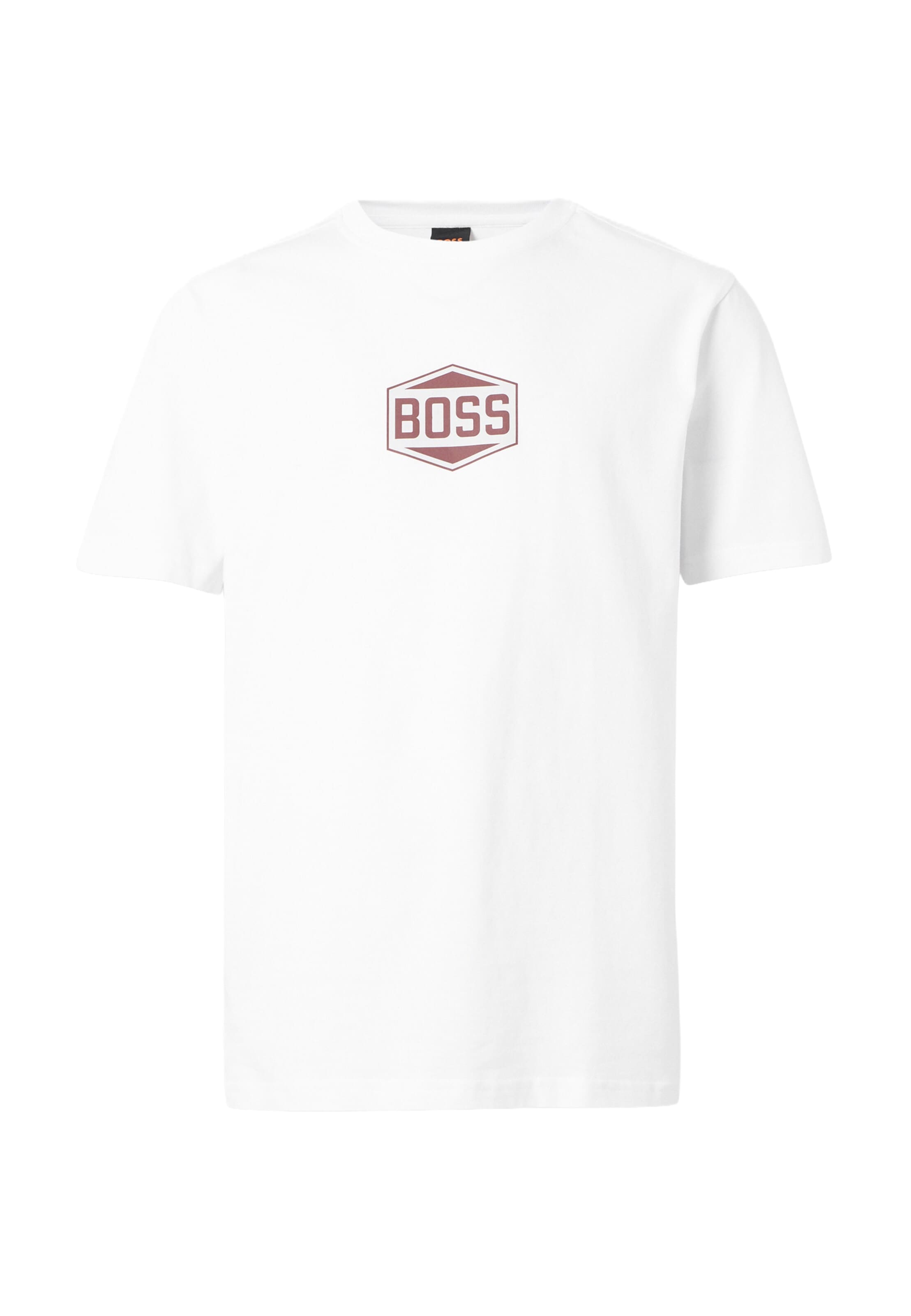 BOSS T-Shirt in Weiß: Vorderseite