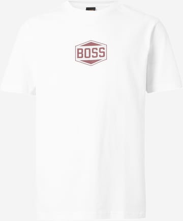 BOSS Majica | bela barva: sprednja stran