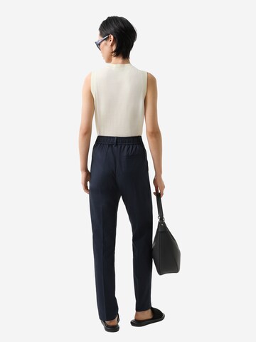 BOGNER Slimfit Chinohose ' ABBIE-5' in Blau