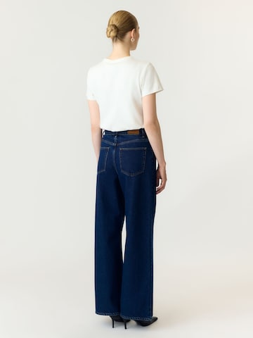 YAS Wide leg Jeans 'YASBea' in Blauw