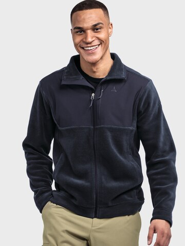 Schöffel Athletic fleece jacket in Blue: front