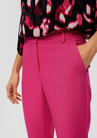 s.Oliver BLACK LABEL Slim fit Trousers in Pink