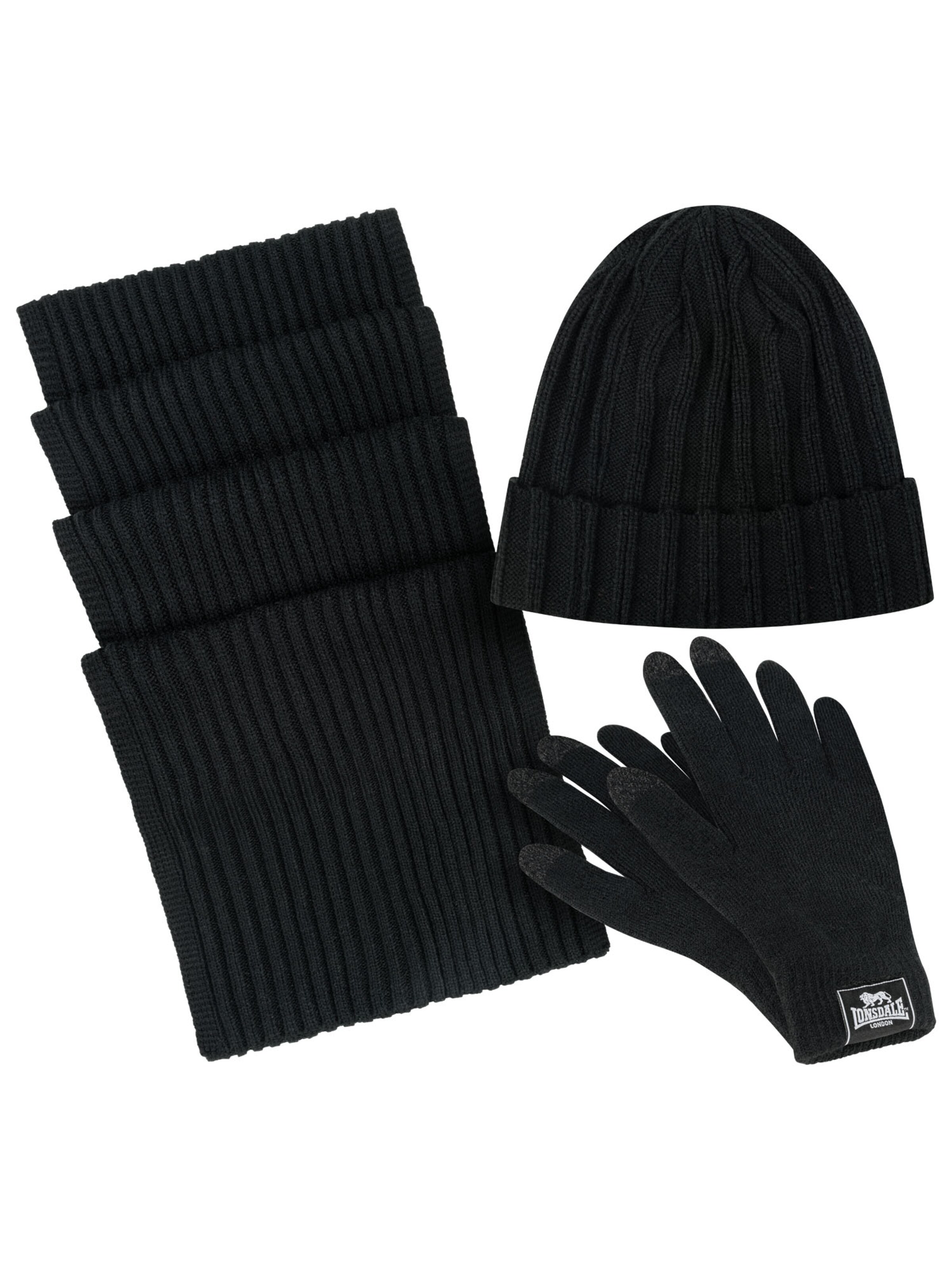LONSDALE Beanie in Black