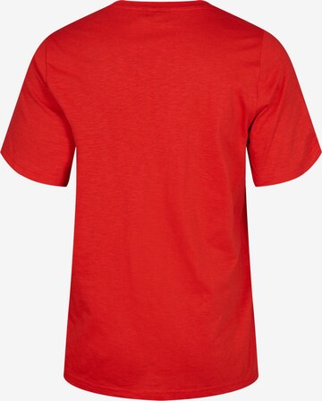 Zizzi Shirt 'Mbrea' in Rot