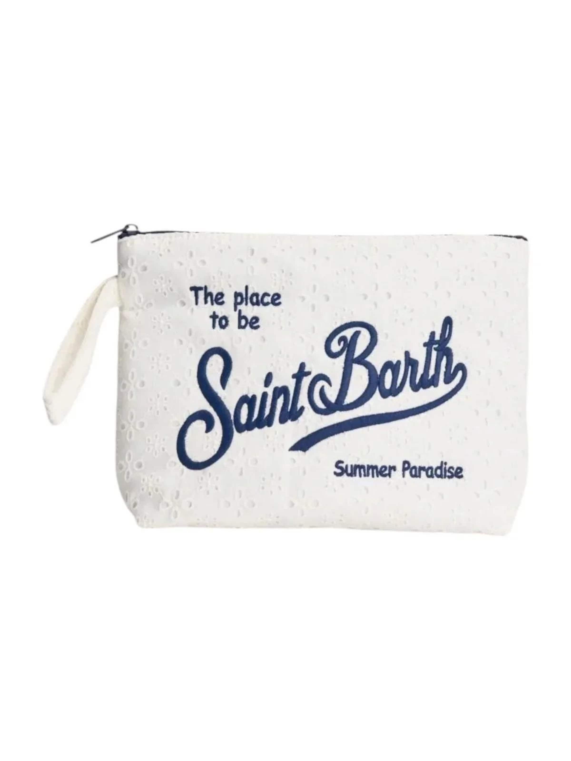 MC2 Saint Barth - Bolsa de maquillaje en blanco: frente