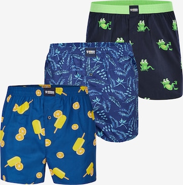 Happy Shorts Boxershorts ' Print Sets ' in Blauw: voorkant