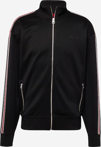 HUGO Red Sweatjacke 'Dalpens' in Schwarz: predná strana