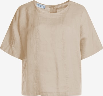Chemisier 'Curve' Haris Cotton en beige : devant