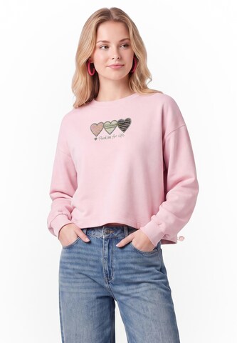 MYMO - Sweatshirt em rosa: frente