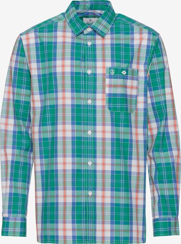 DELMAO Regular fit Business Shirt in Green: front