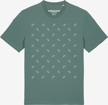 Watapparel Shirt 'Fahrräder' in Groen: voorkant
