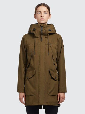 khujo Between-Seasons Parka in Green: front