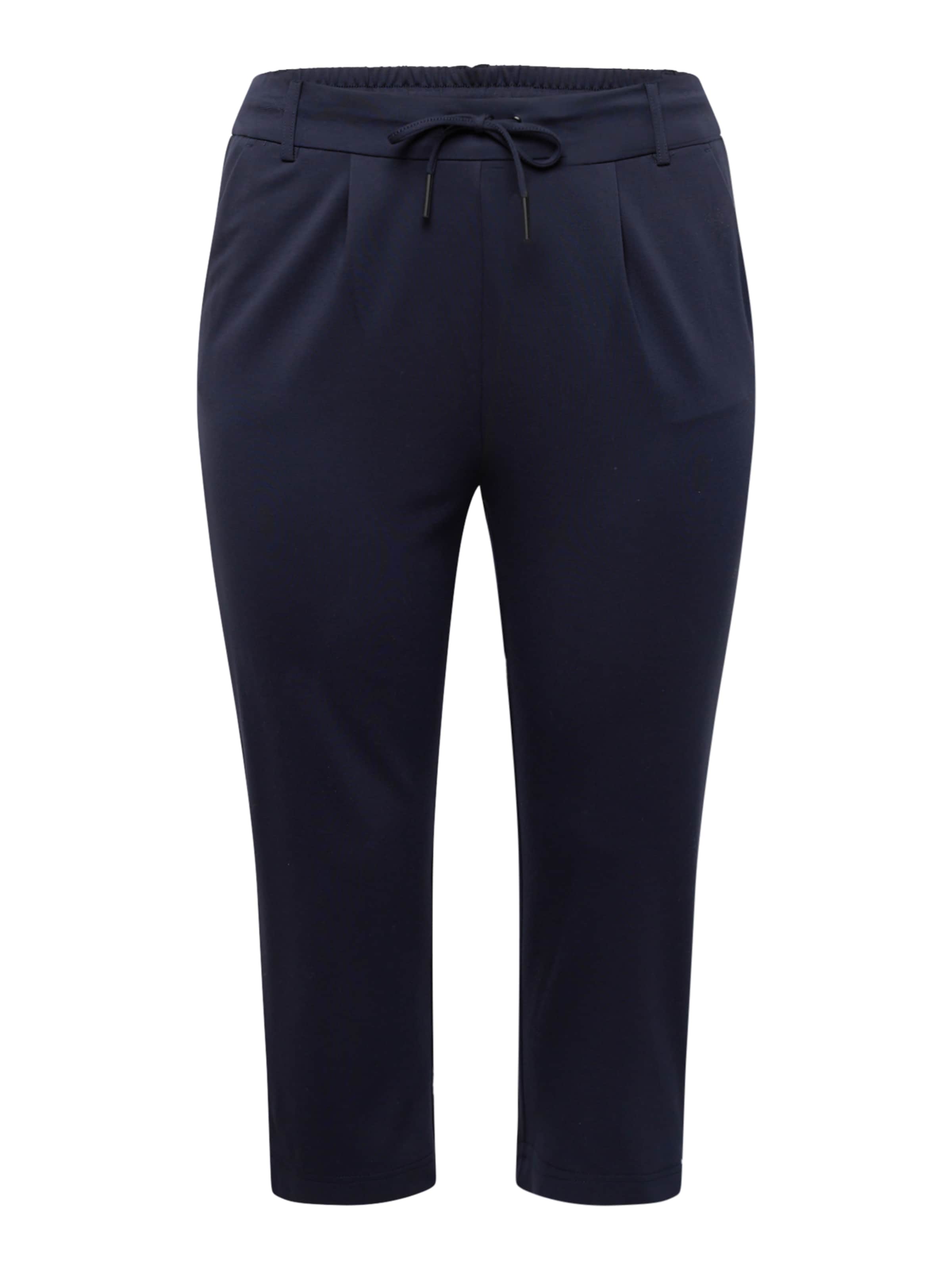 ONLY Carmakoma Bukser med lægfolder 'Goldtrash Classic' i blå: forside