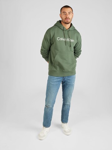 Calvin Klein Μπλούζα φούτερ 'HERO' σε πράσινο