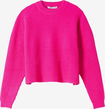 Bershka Пуловер в розово: отпред