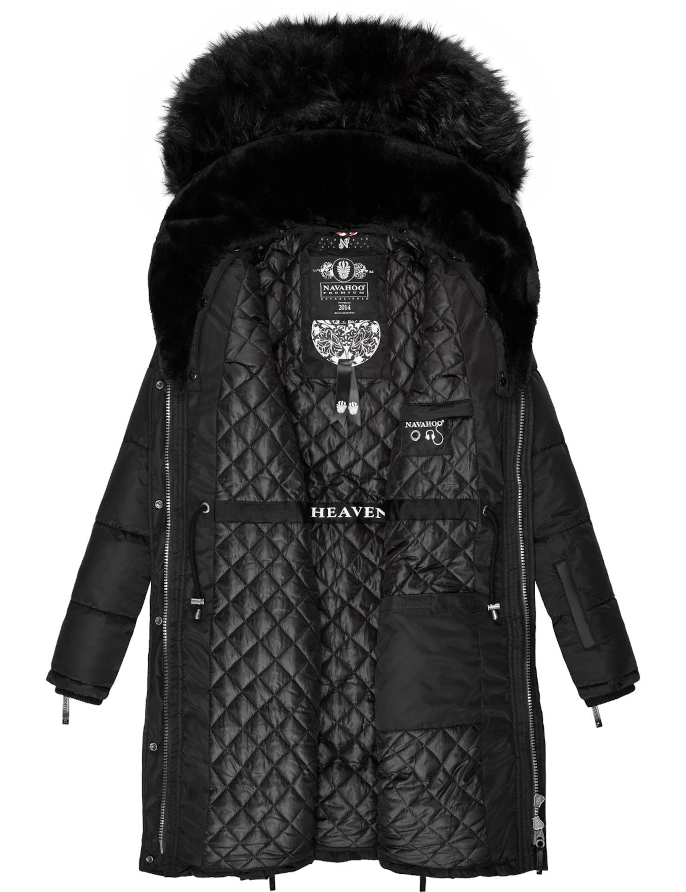 NAVAHOO Зимнее пальто 'Sinja' в Черный