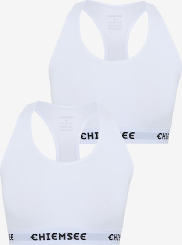 CHIEMSEE Sports Bra in White: front