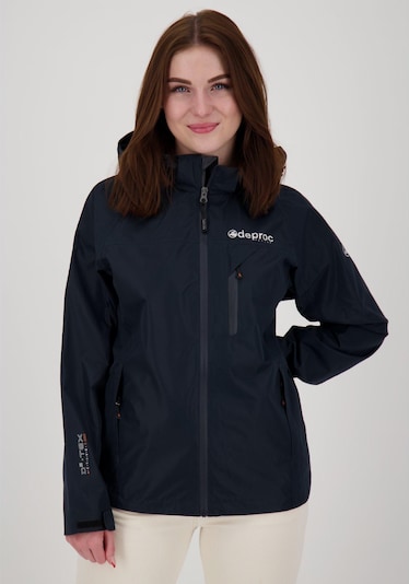 deproc Outdoorjacke 'DURELL WMN' in L in anthrazit, Produktansicht