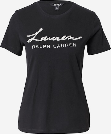 Lauren Ralph Lauren Тениска 'KATLIN' в черно: отпред