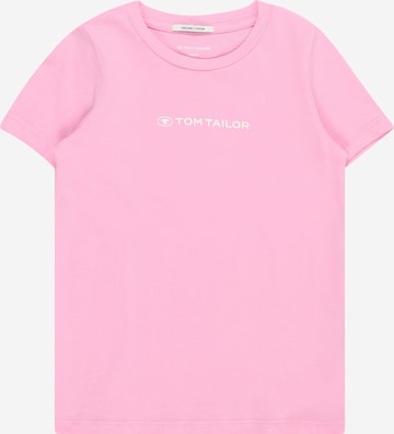 T-Shirt TOM TAILOR en rose : devant