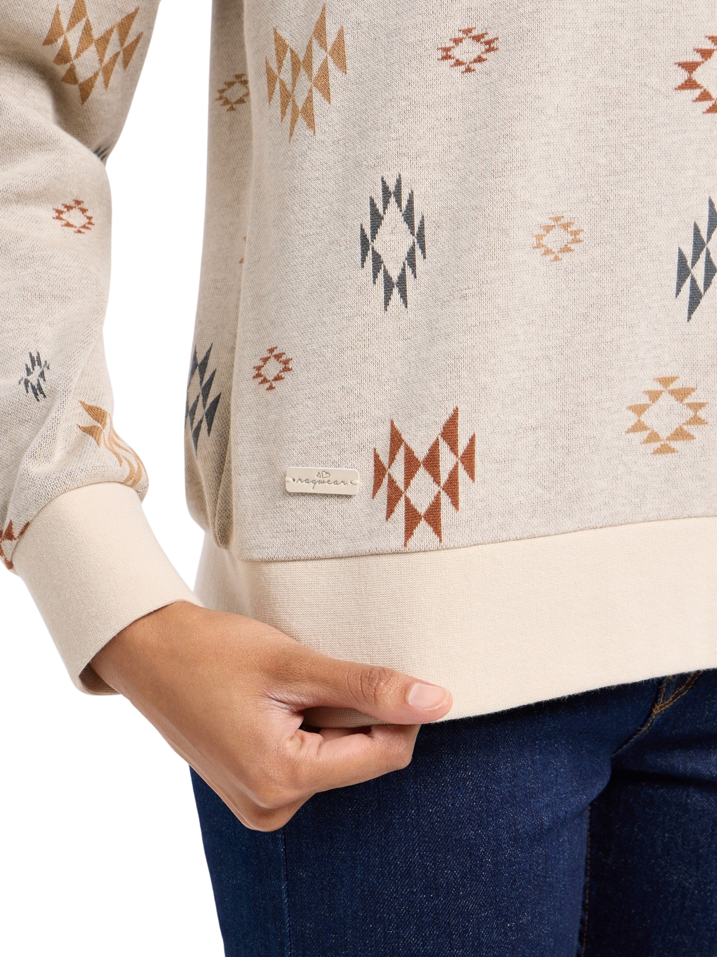 Ragwear Sweatshirt 'Dannia' in Beige