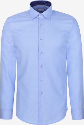 SEIDENSTICKER Slim fit Zakelijk overhemd in Blauw: voorkant