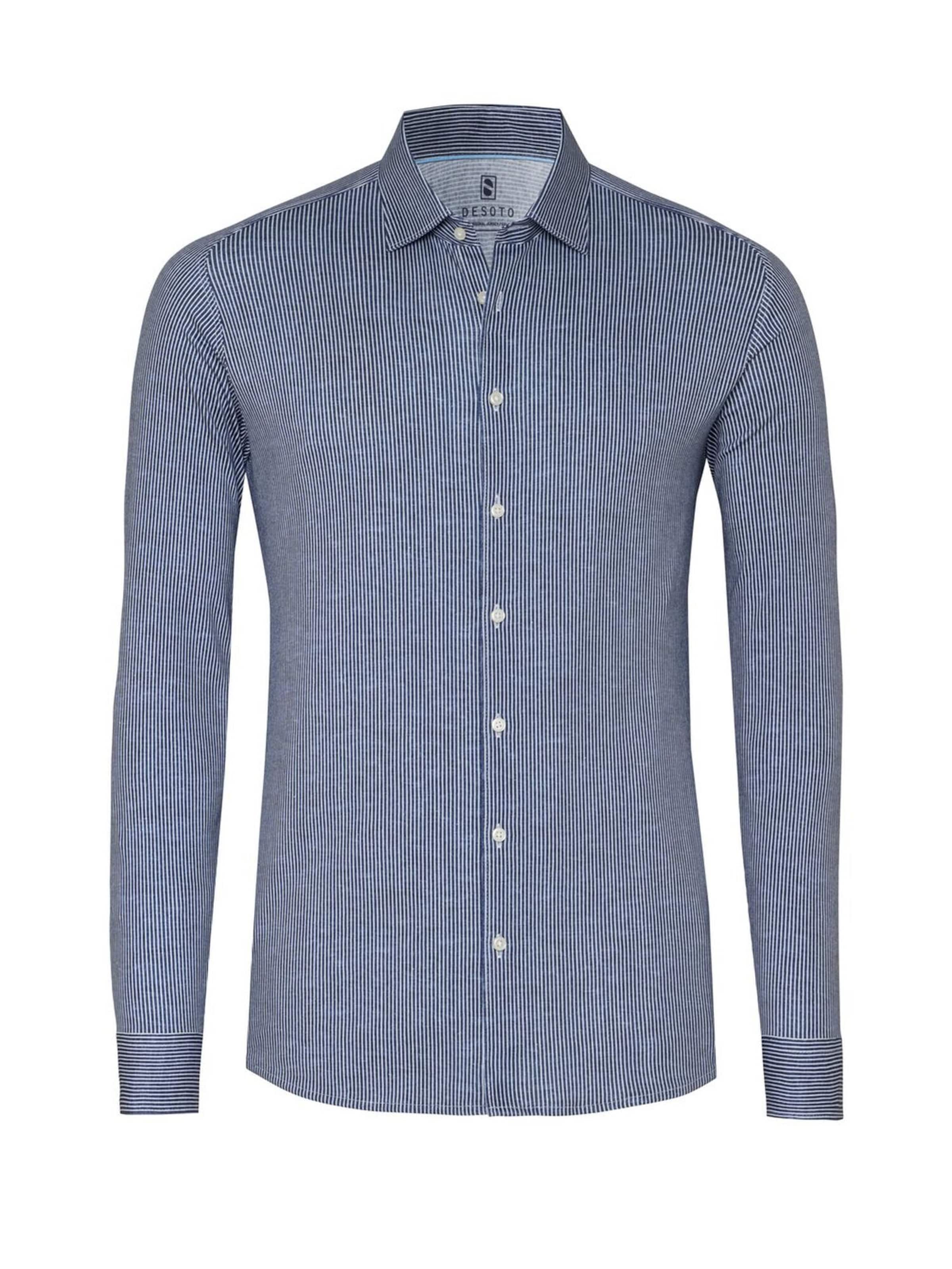 DESOTO Slim Fit Hemd in Blau: Vorderseite