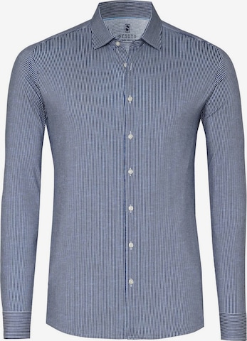 DESOTO Slim Fit Hemd in Blau: Vorderseite