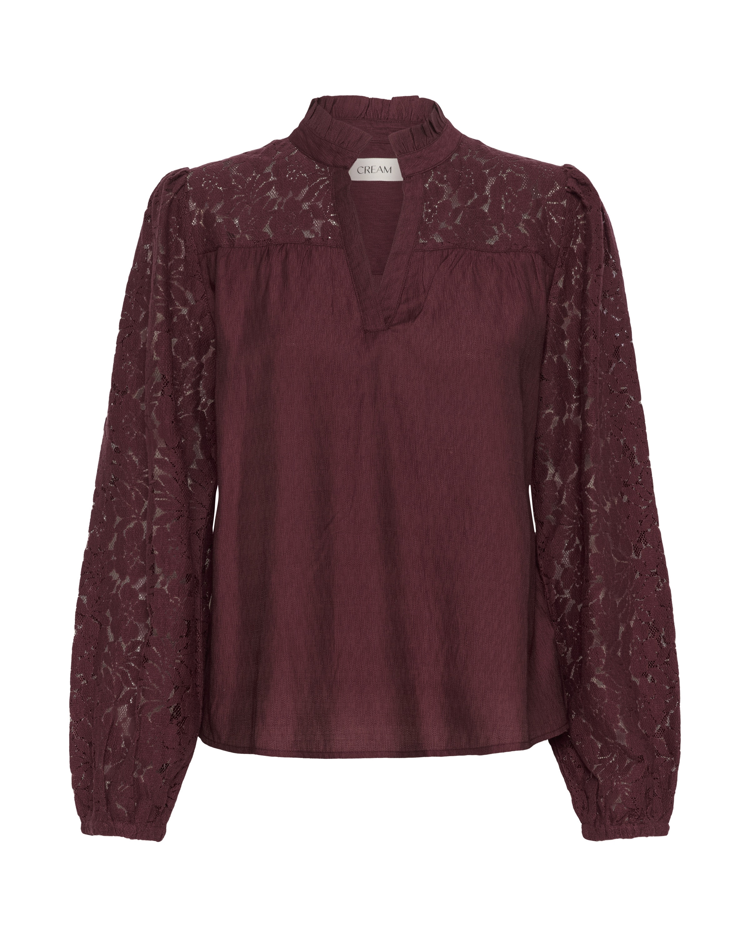 Cream Blouse 'Liselin' in Red: front