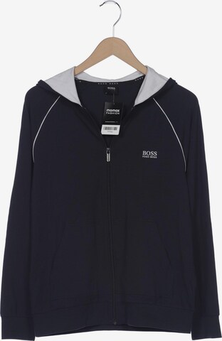 BOSS Black Sweatshirt & Zip-Up Hoodie in S in Blue: front