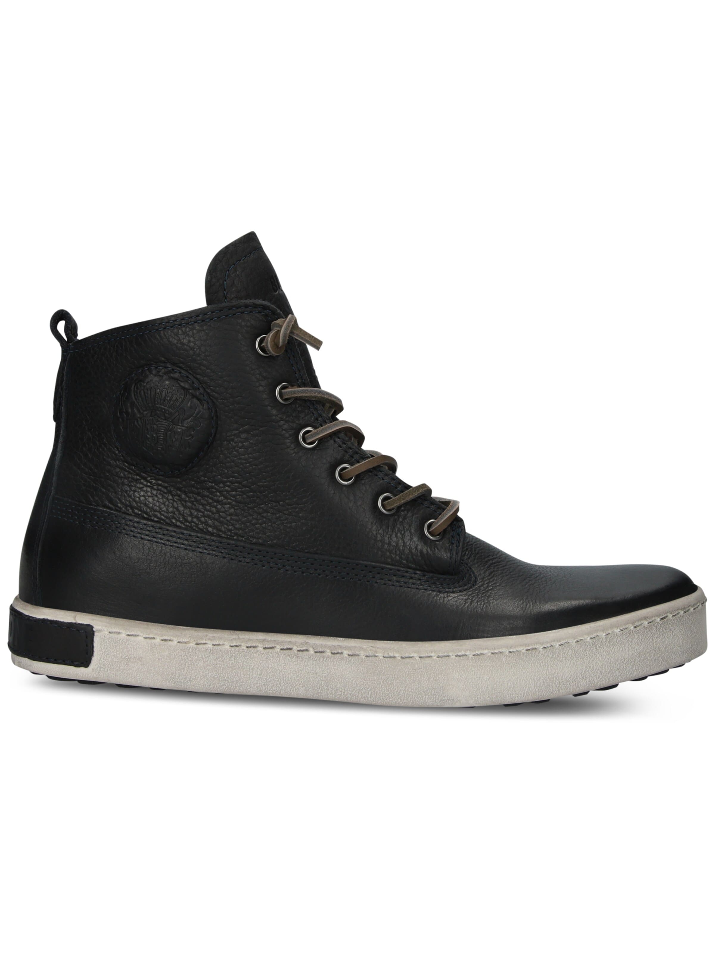 BLACKSTONE Sneakers hoog 'Icon Am02' in Blauw: voorkant