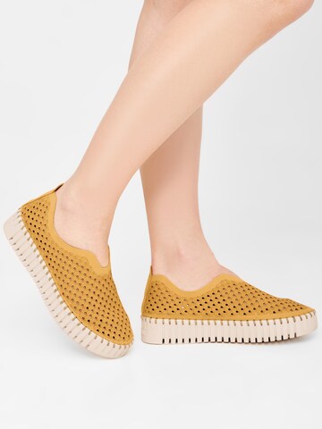 Slip on 'TULIP' ILSE JACOBSEN en jaune : devant