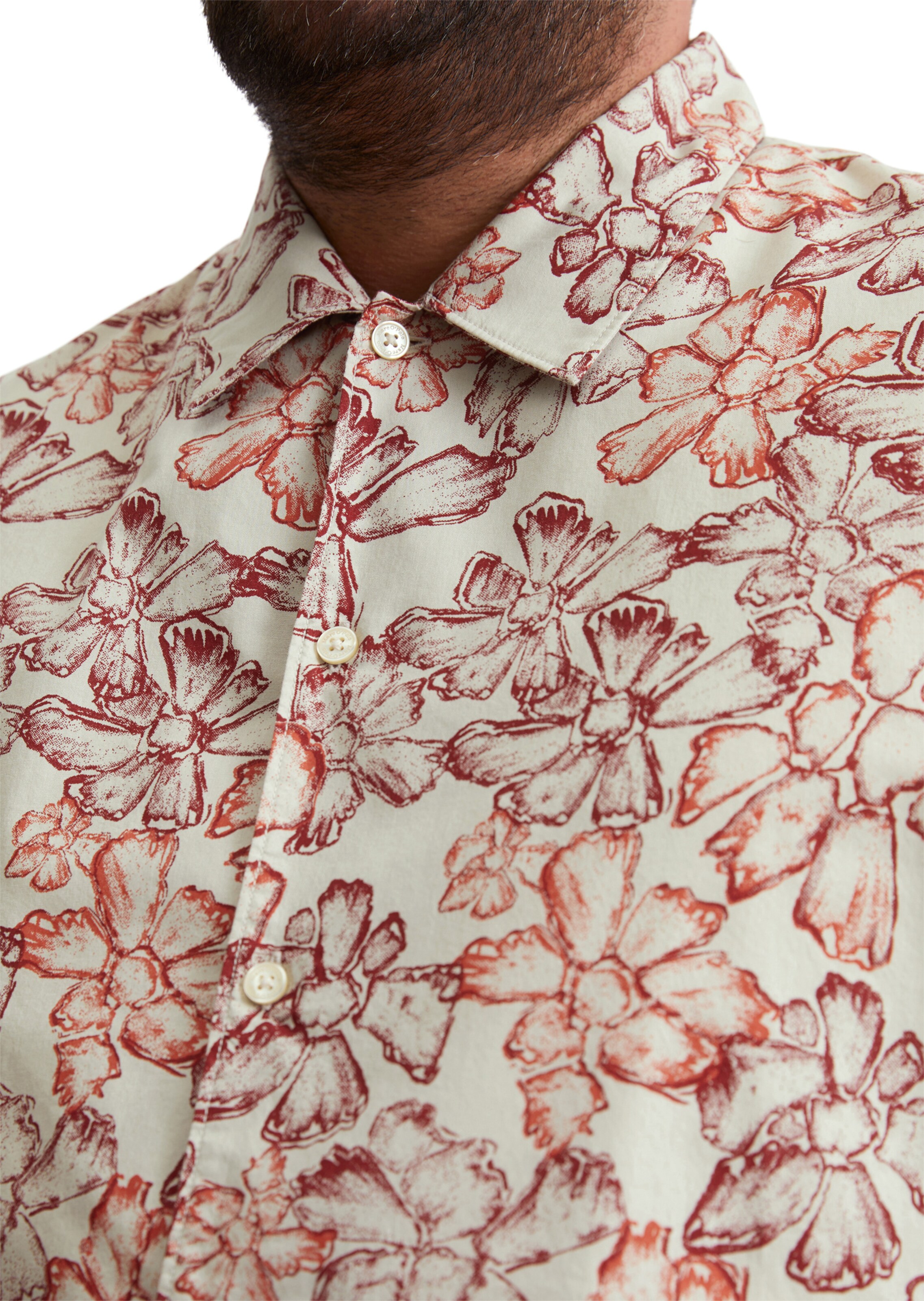 Marc O'Polo Regular Fit Hemd in Braun