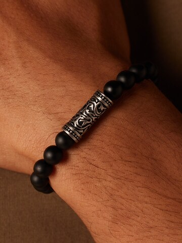 Lucardi Bracelet in Black: front