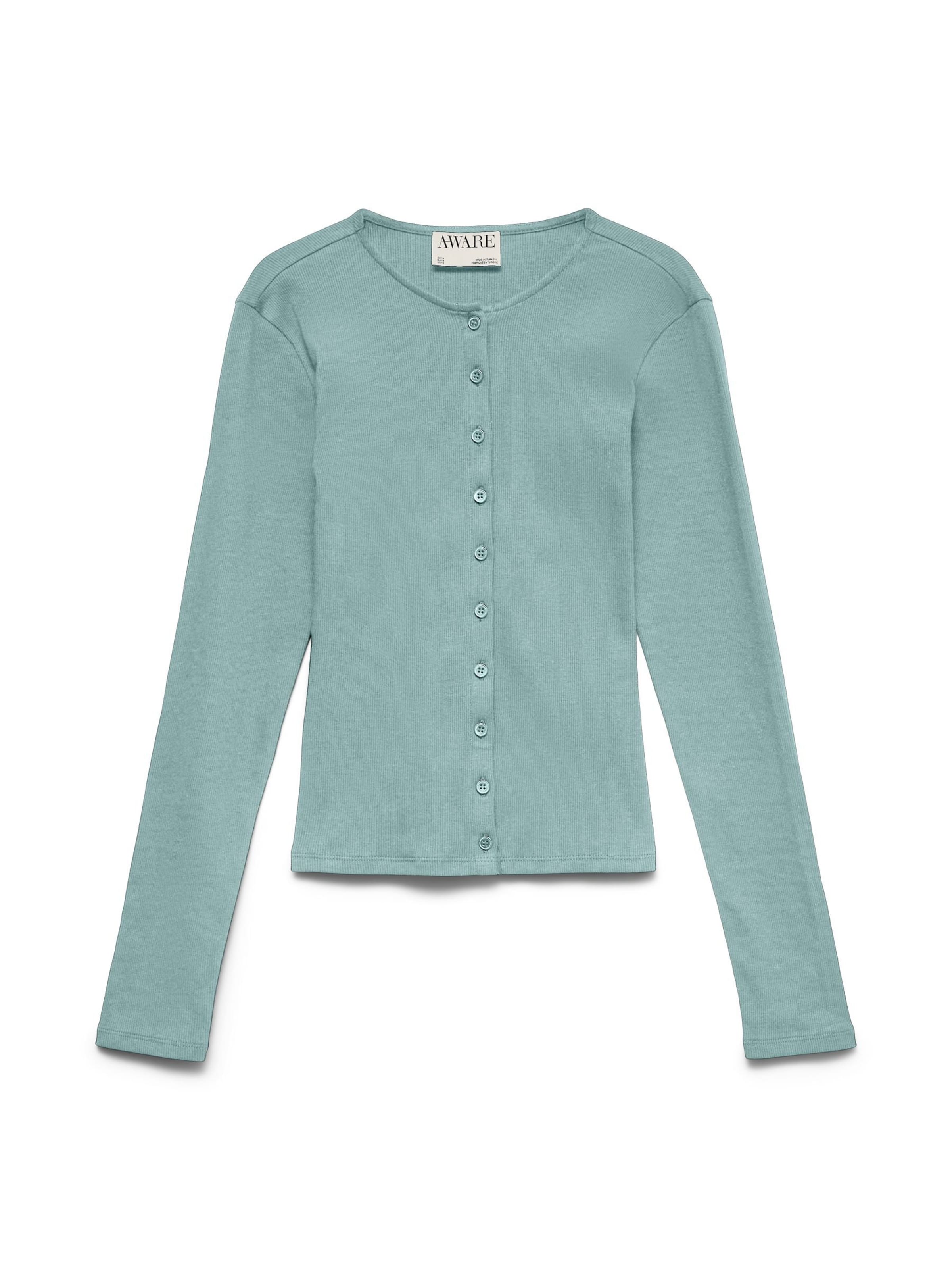 VERO MODA Gebreid vest in Grijs: voorkant