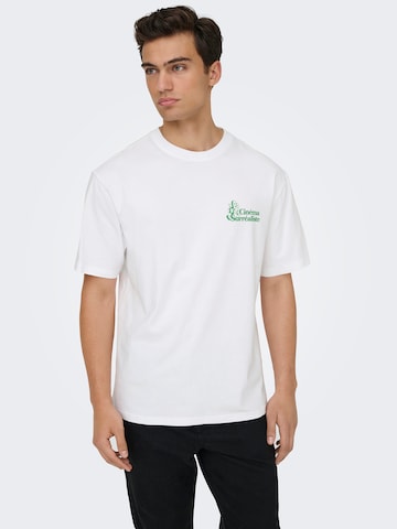 Only & Sons - Camiseta 'ONSFREDO' en blanco: frente