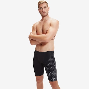 SPEEDO Athletic Swim Trunks 'Hyperboom' in Black: front