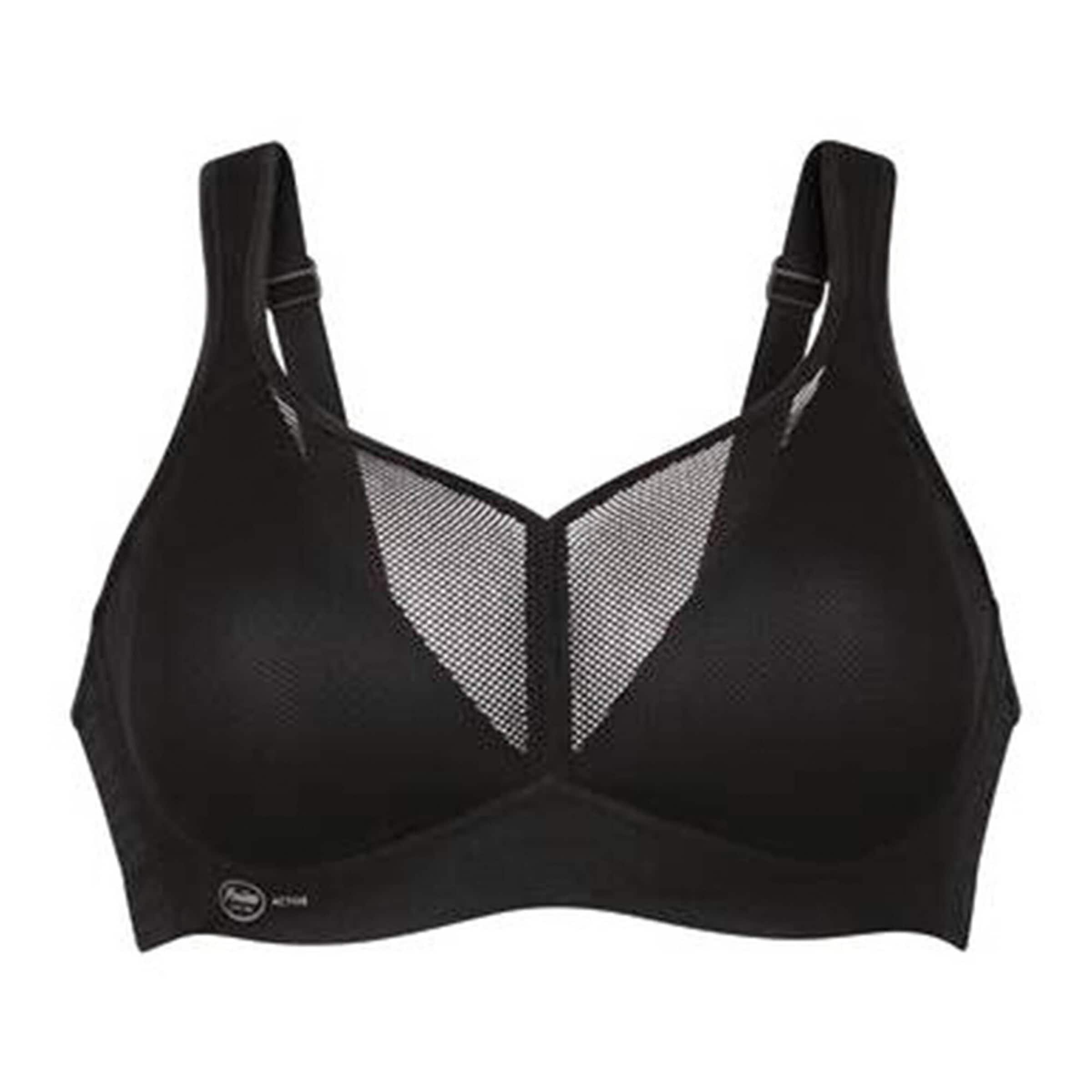 ANITA T-Shirt Sport-BH 'Air Control' in Schwarz: Vorderseite