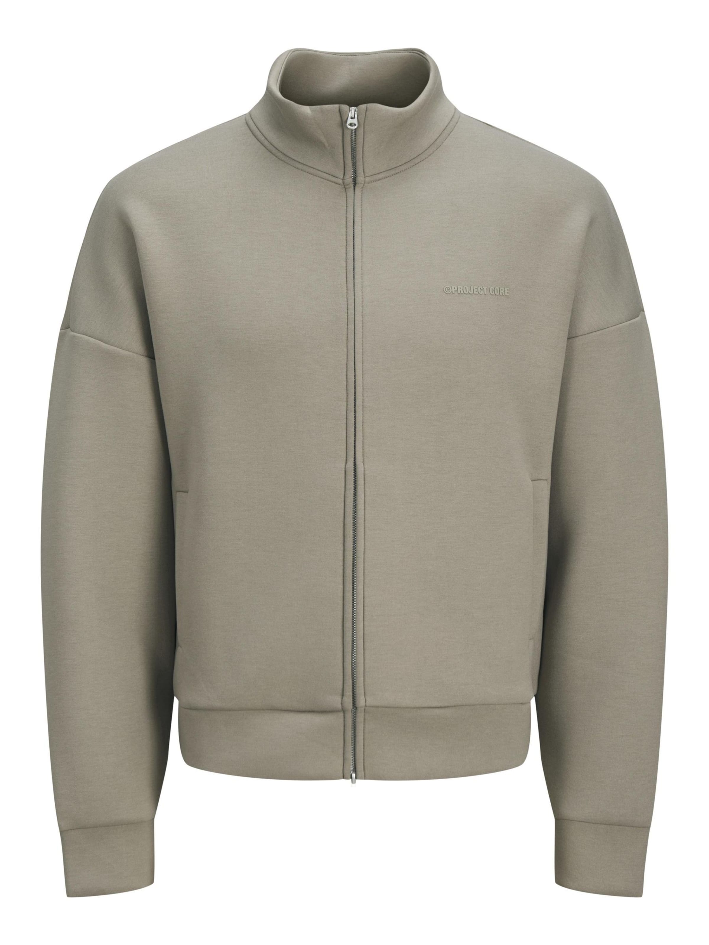 JACK & JONES Sweatjakke 'JCOKINETIC' i grå: forside