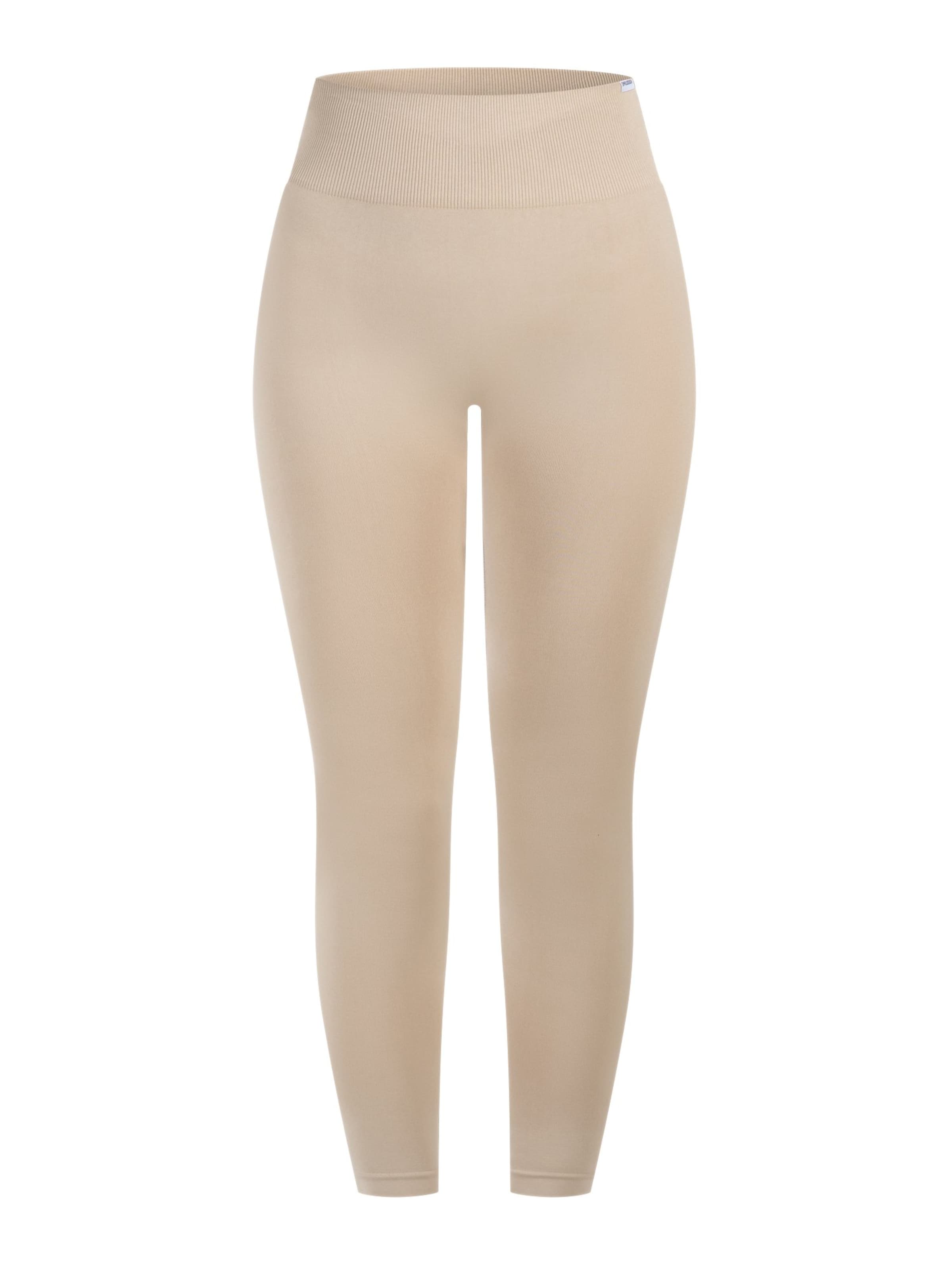 Skinny Leggings Smilodox en beige : devant