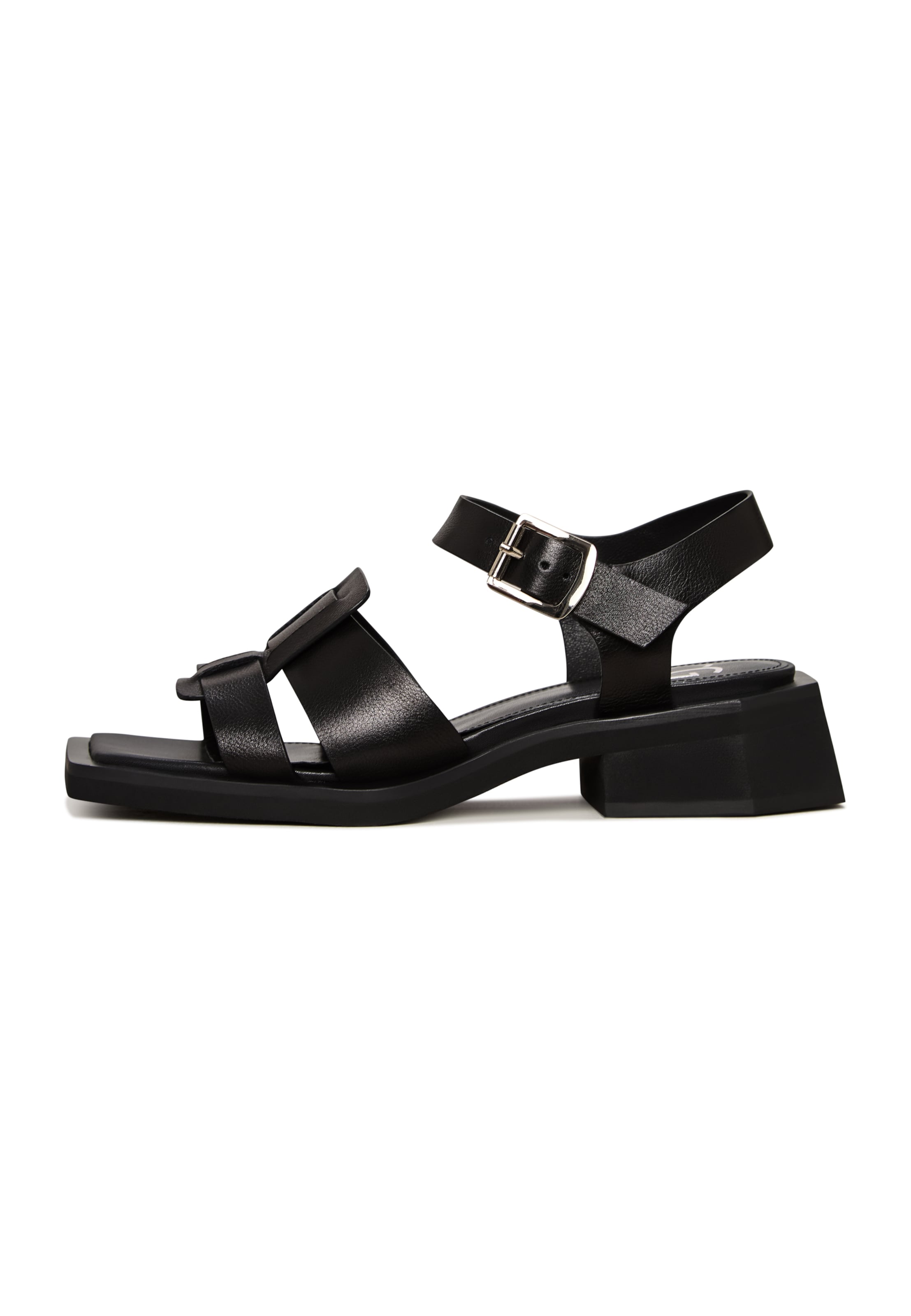 CESARE GASPARI Sandalen met riem in Zwart: voorkant