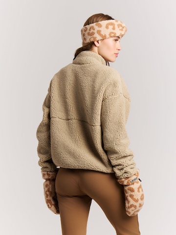 PROTEST Fleece jas 'PRTLUX' in Bruin