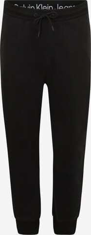 Calvin Klein Jeans Plus Tapered Hose in Schwarz: predná strana