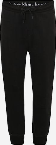 Calvin Klein Jeans Plus - Tapered Calças em preto: frente