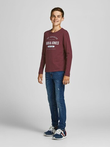 Jack & Jones Junior Μπλουζάκι 'Herro' σε κόκκινο