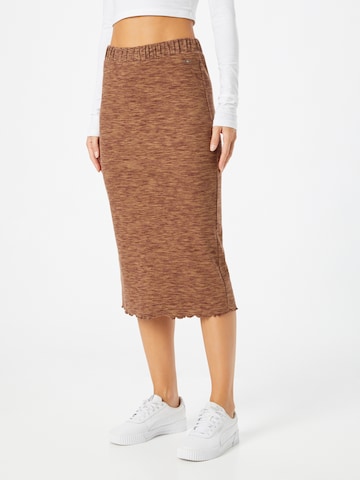 TOM TAILOR DENIM Skirt in Brown: front