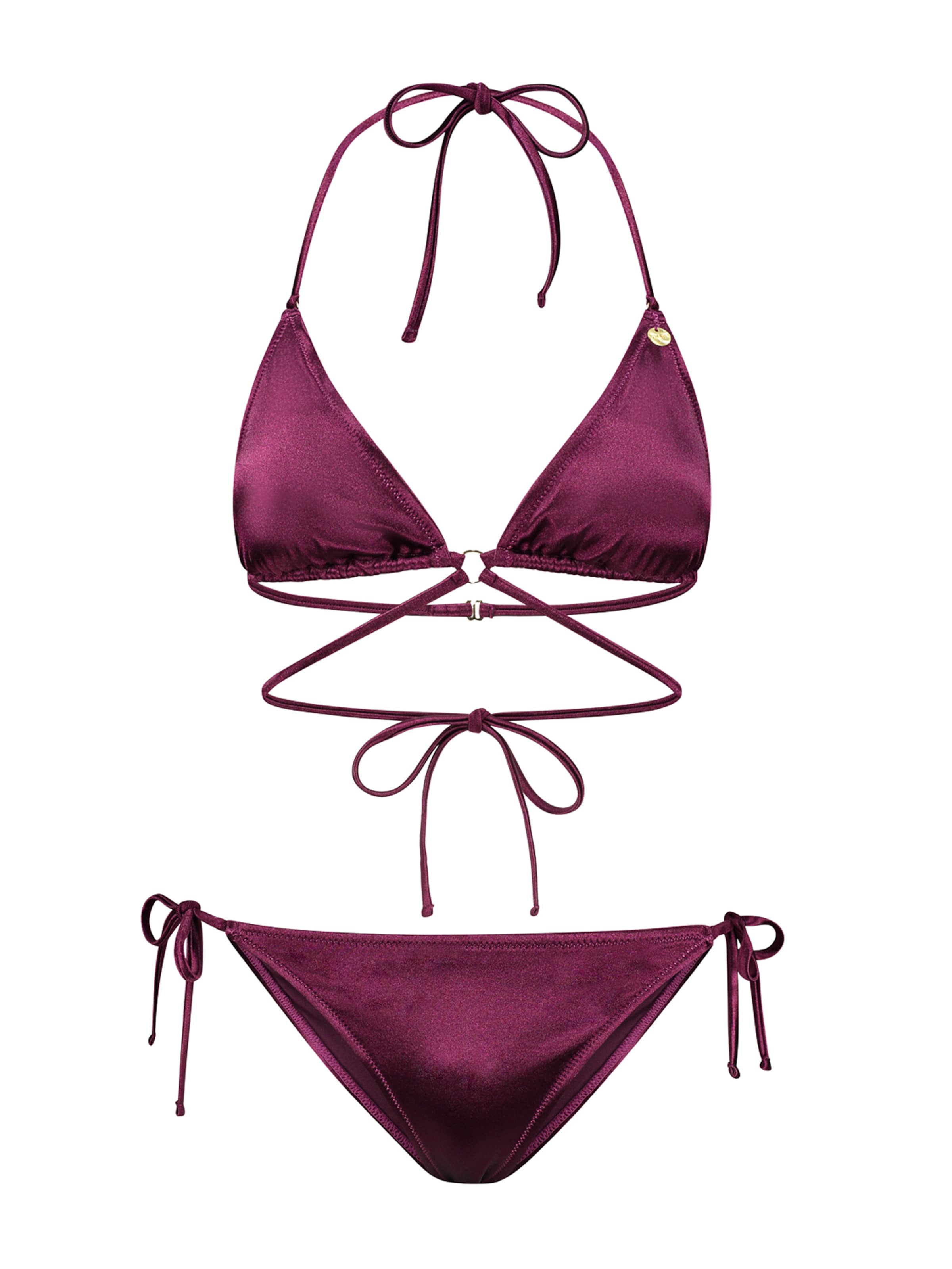Shiwi Triangle Bikini 'Liz' in Purple: front