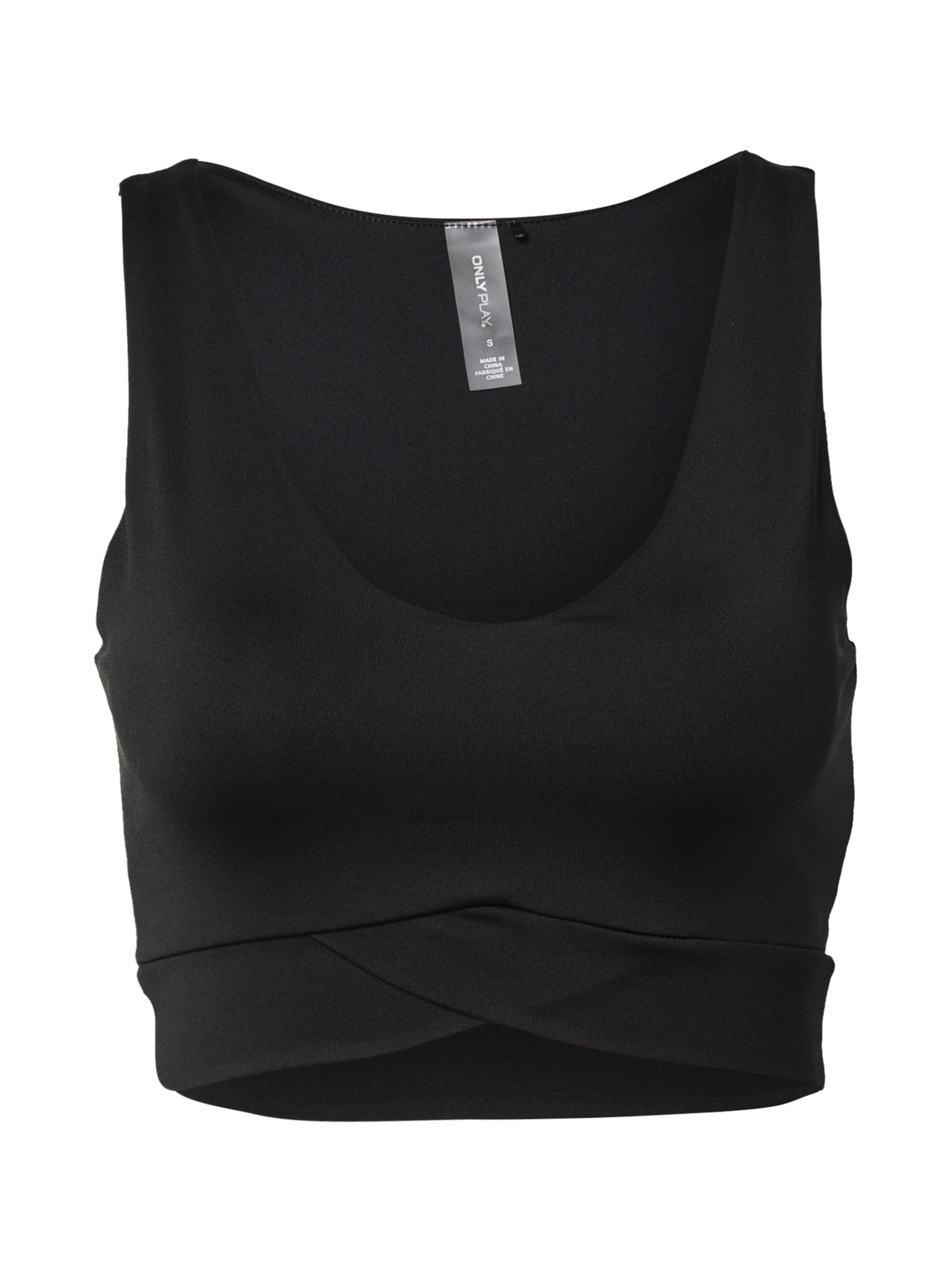 ONLY PLAY Bralette Sports Bra 'ONPKRIS-1' in Black: front