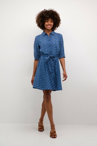 Robe 'Tiah' Cream en bleu