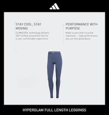ADIDAS PERFORMANCE Skinny Športové nohavice 'HYG' - Modrá